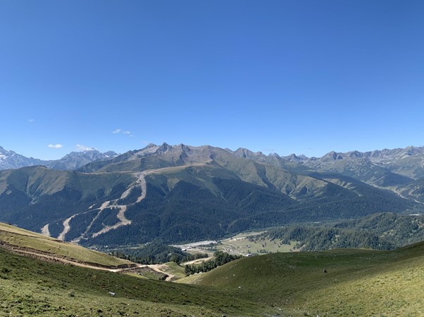 Нитка маршрута с указаниями радиальных выходов