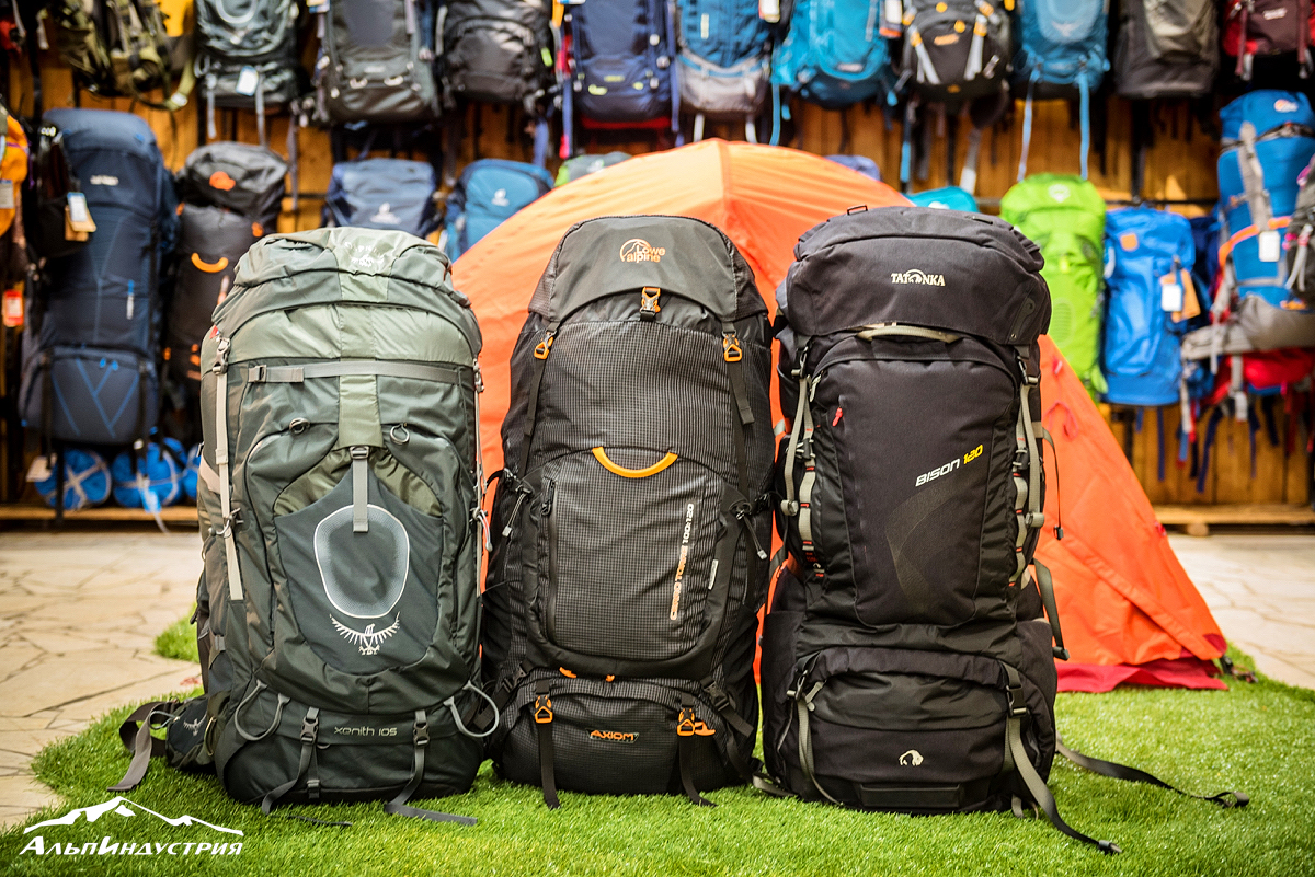 Экспедиционные рюкзаки Lowe Alpine, Osprey, Tatonka