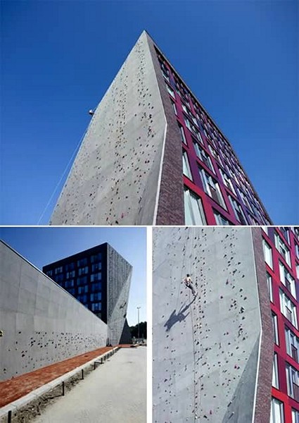 Здание-скалодром в Голландии