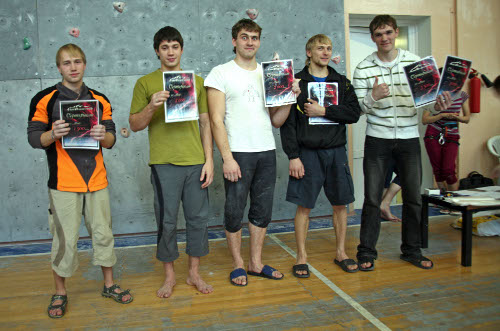Чемпионат Новосибирска по скалолазанию - победители мужчины