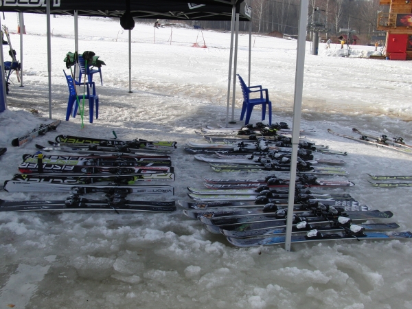 Тесты горных лыж в Шуколово