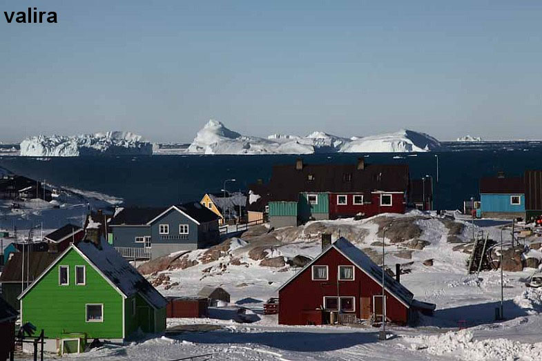 Цветной город Ilulissat 