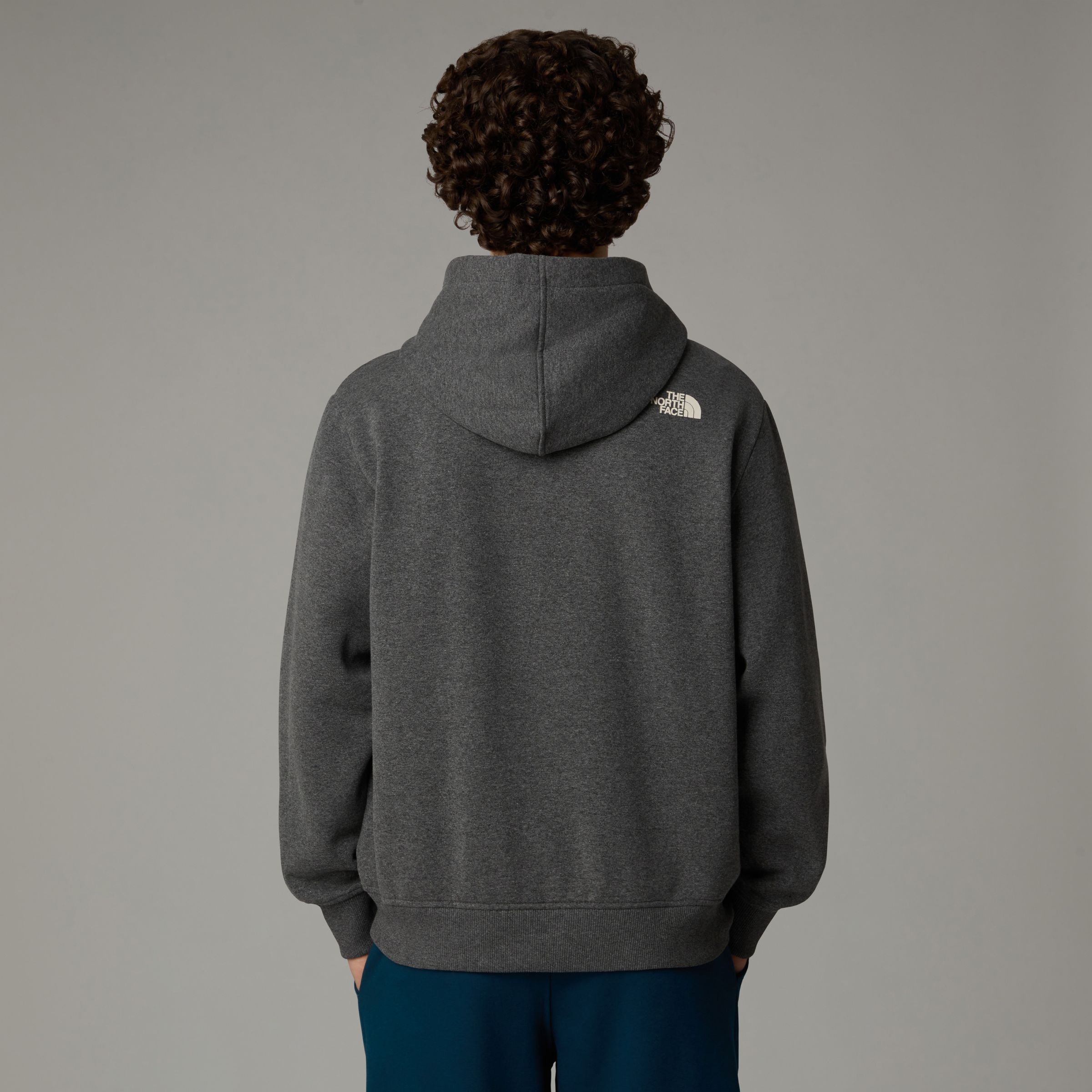 North face hoodie small logo sale