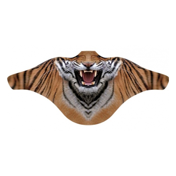 Маска ветрозащитная Funtomask Тигр светло-коричневый ONE*