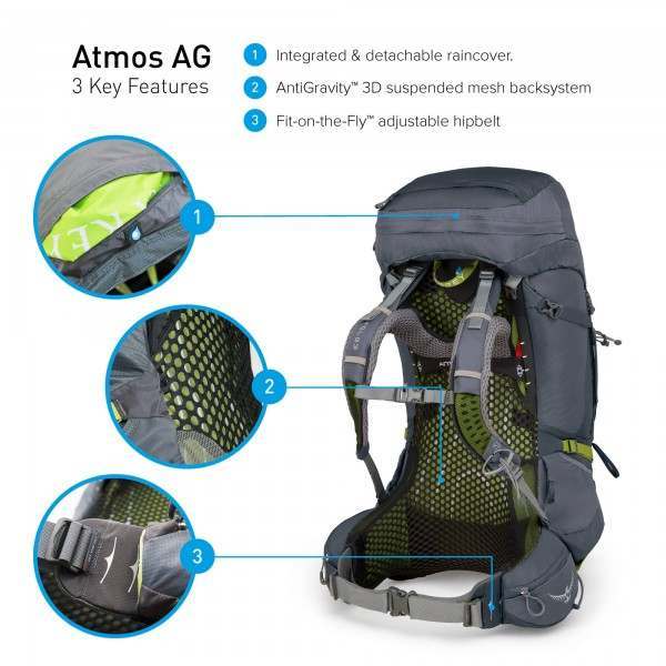 Рюкзак Osprey Atmos AG 65L - купить в 