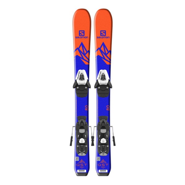Salomon лыжи Salomon H QST MAX Jr XS + H C5 SR J75 оранжевый 70