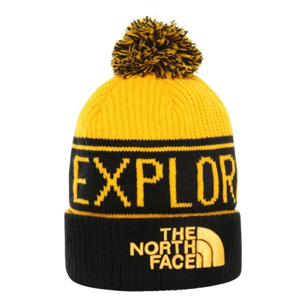 The North Face The North Face Retro Pom Beanie желтый ONE