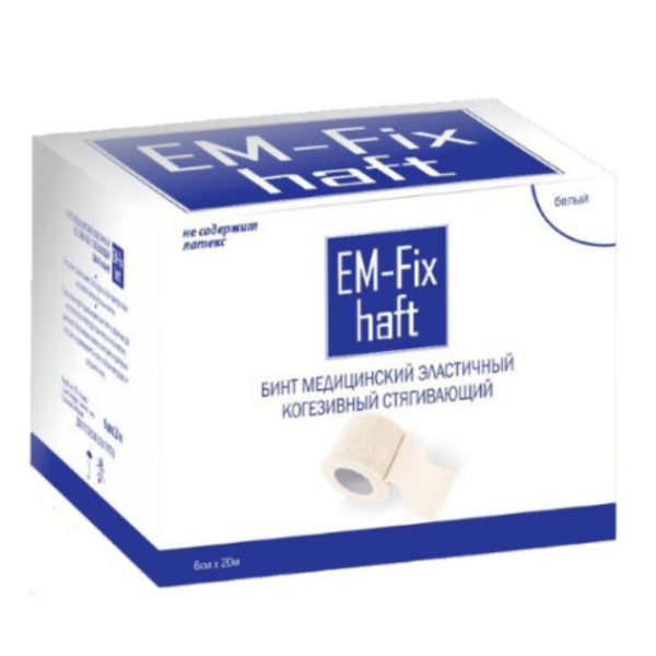 EM-Fix Sport медицинский эластичный когезивный стягивающий EM-fix haft 4см х 4м 4СМХ4М