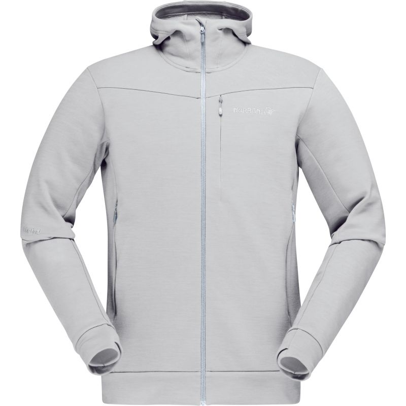 Куртка Norrona Falketind Warmwool2 Stretch Zip Hood 1820-20, цвет светло-серый