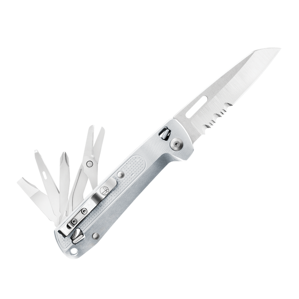 Нож перочинный Leatherman Free K4X серебристый 11.5СМ 832662 - фото 1