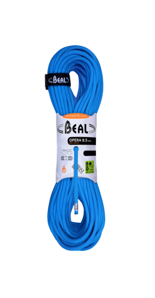 Веревка динамическая Beal Opera Dry Cover 8,5 мм синий 1М BC085O.200