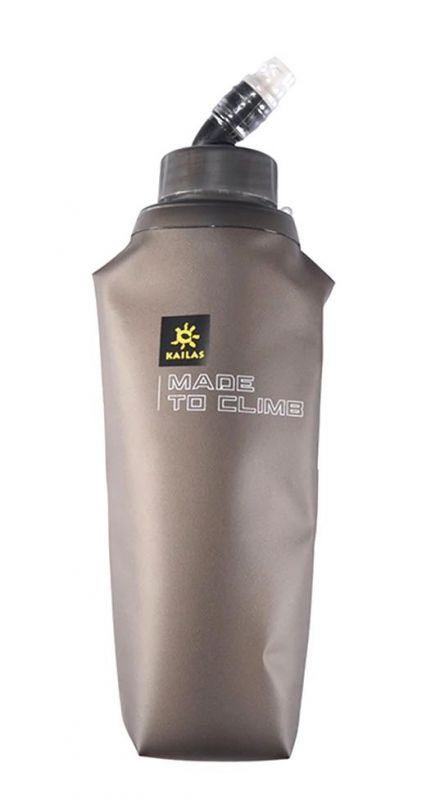 Фляга гибкая для жидкостей Kailas Running Water Flask темно-серый 0.5Л KD370003 - фото 1
