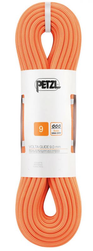 Веревка Petzl Volta Guide 9 мм 100 м оранжевый 100М R36AO 100 - фото 1