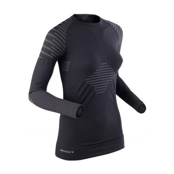 Футболка X-Bionic Invent Long Sleeves женская I020272, цвет черный - фото 1
