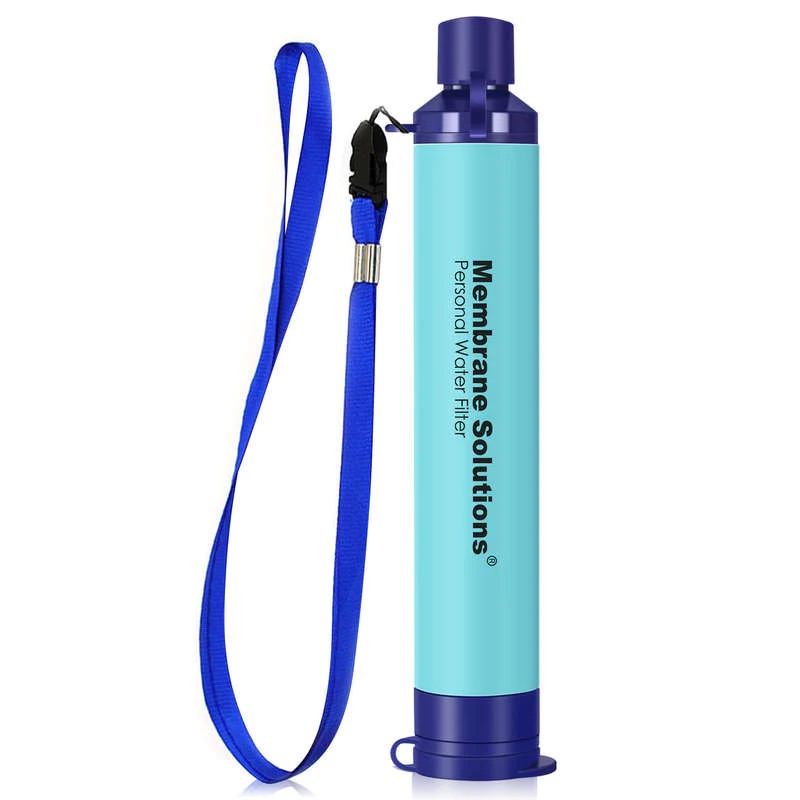 Фильтр для питьевой воды Membrane Solutions Water Filter Straw синий OESF002