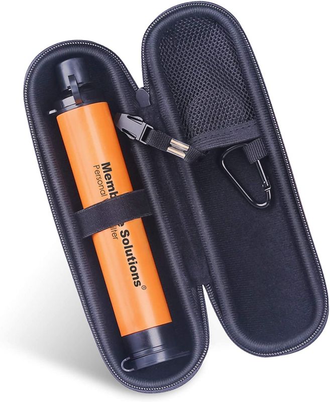 Фильтр для питьевой воды (+ чехол) Membrane Solutions Water Filter Straw Blue 1PK W Carrying Case оранжевый OESFS006 Z