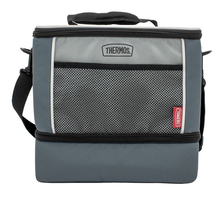 Thermos 12 Can Dual Lunch Bag - Gray