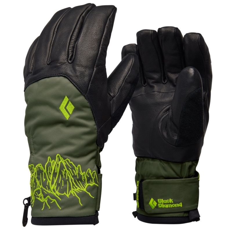 Перчатки Black Diamond Legend Gloves JJ Edition BD8019149367MED1, цвет темно-зеленый