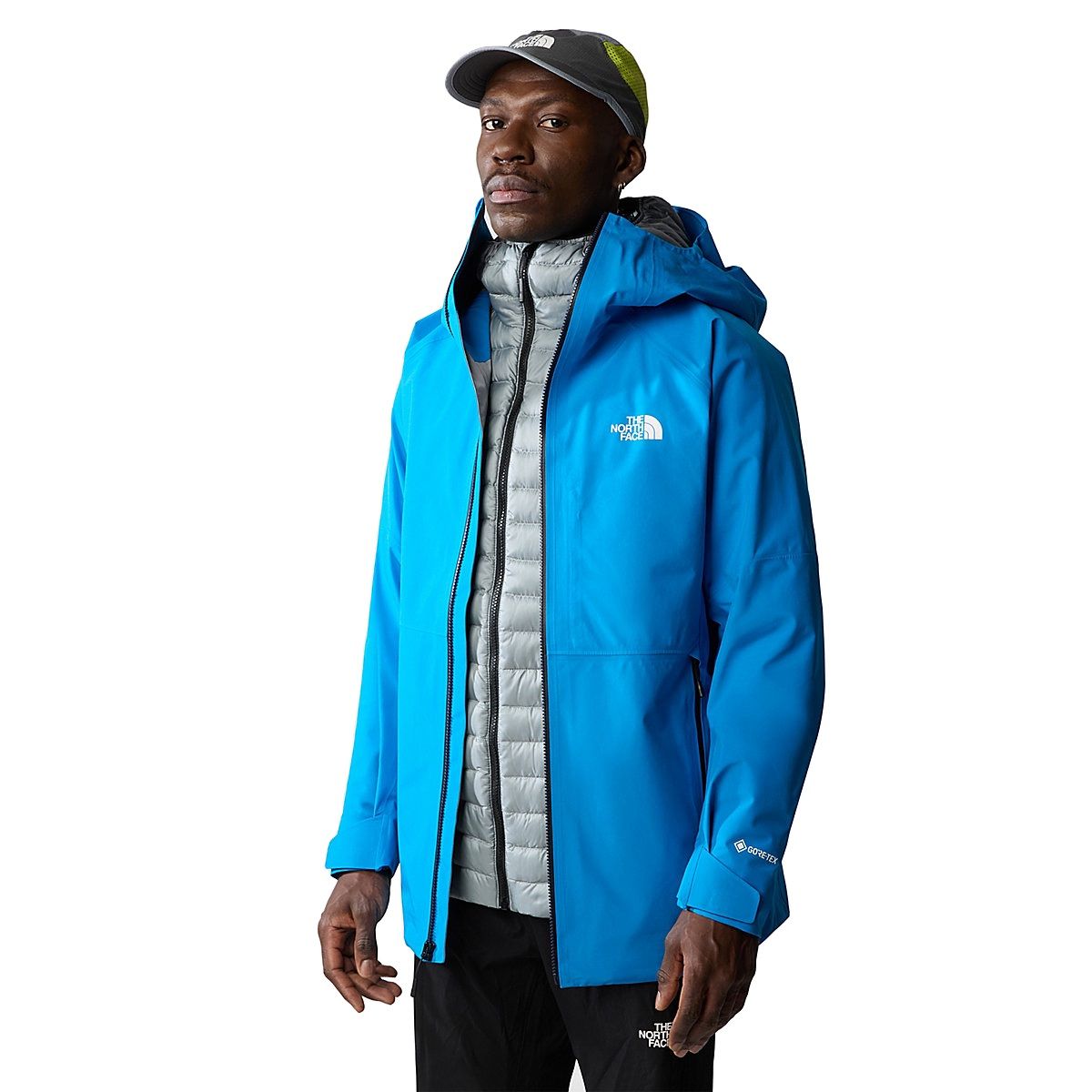 North face gore tex jacket blue on sale